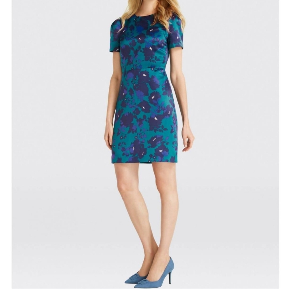 Draper James Floral Print Blue & Teal Mini Dredd, 4